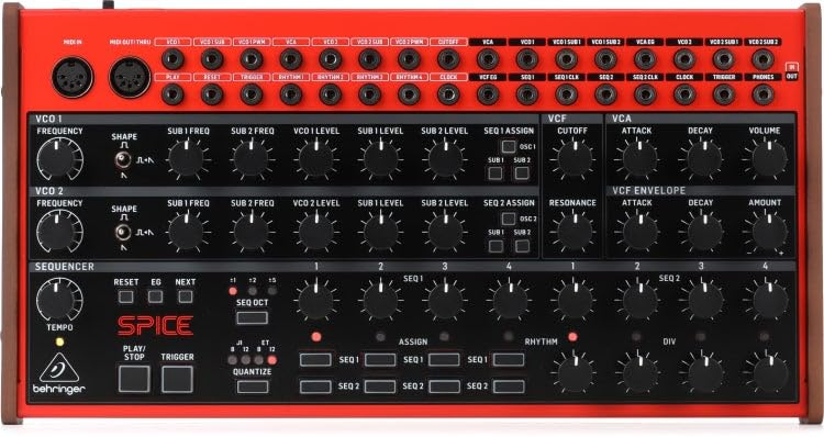 Behringer Spice Analog Semi-Modular Polyrhythmic Synthesizer