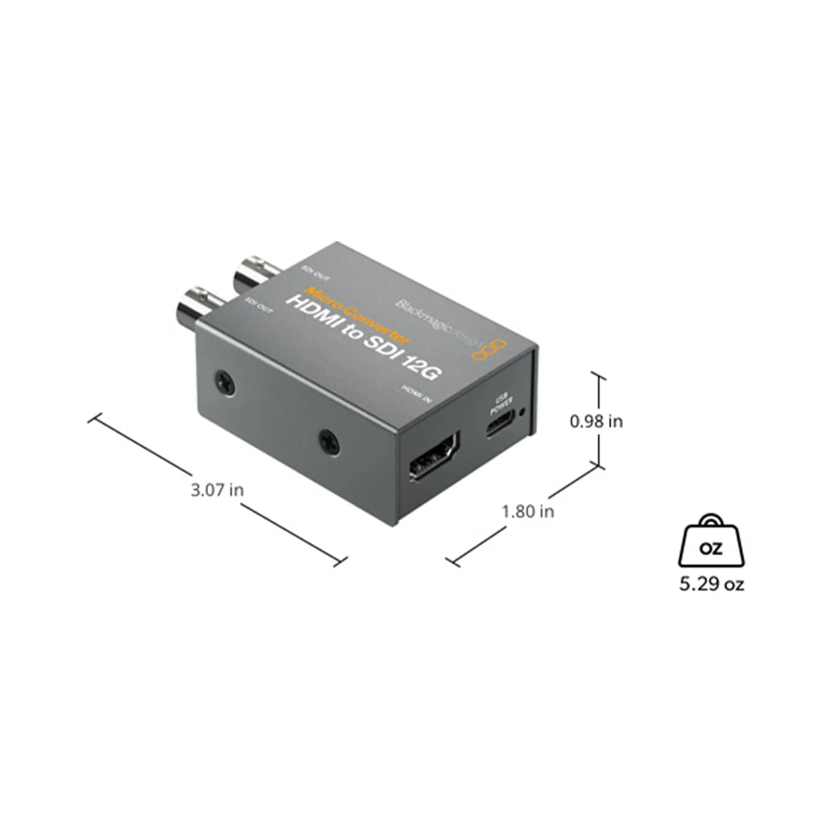 Blackmagic Design Micro Converter HDMI to SDI 12G with PSU