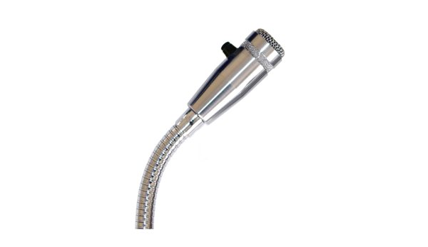 CAD Audio 119S-19 chrome 19-inch gooseneck cardioid dynamic microphone with DPDT push-to-talk switch flange and 6-foot cable