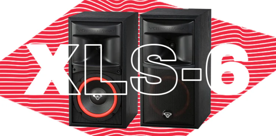 Cerwin-Vega XLS-6 6-1/2 Inch 2-Way Bookshelf Speaker with fiber impregnated woofer soft dome tweeter and black-ash enclosure