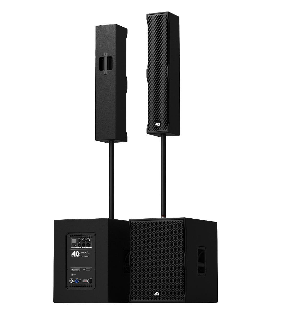 Acoustic Drive CLX3000 3000W Powered Column Array with 15-Inch Subwoofer