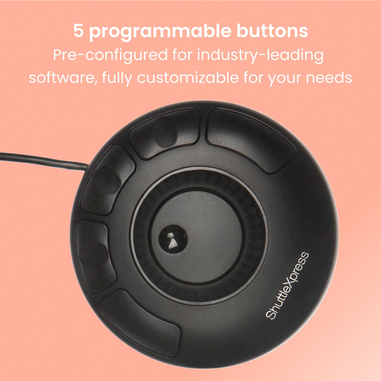 Contour ShuttleXpress Portable editing controller with jog wheel and programmable buttons