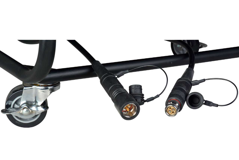 Camplex LEMO FUW-PUW-M Furukawa Outside Broadcast SMPTE 304M Fiber Camera Cable Reel 500 Foot for field production and OB setups