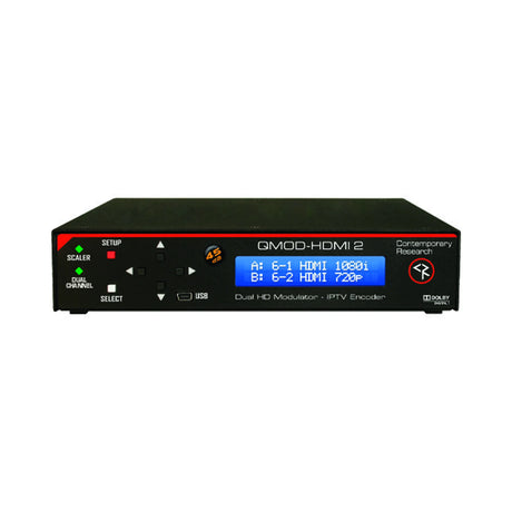 Contemporary Research QMOD-HDMI2 Dual-Channel RF or IPTV Encoder