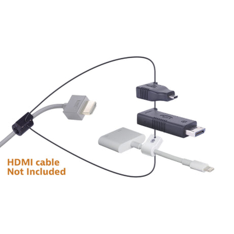 DigitaLinx DL-AR418 Secure Adapter Ring with 3 Adapters