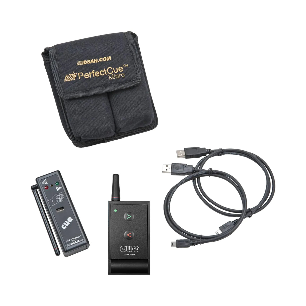 DSAN PerfectCue PC-Micro 2-Button Wireless Cueing System with PC-AS2-GRN Transmitter