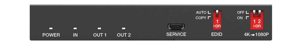 DVDO 4K 1x2 HDMI Splitter with Scaler & Audio Extract