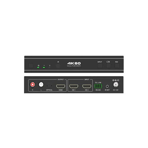 DVDO 4K 2x1 Seamless HDMI Switcher with Multiview & Audio Output