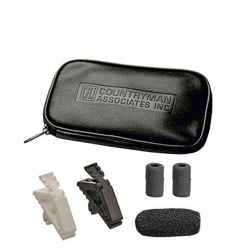 Countryman E6i Omnidirectional Earset Mic for Speaking & Vocals E6IOW6B1SL - Black 1mm Shure Transmitter