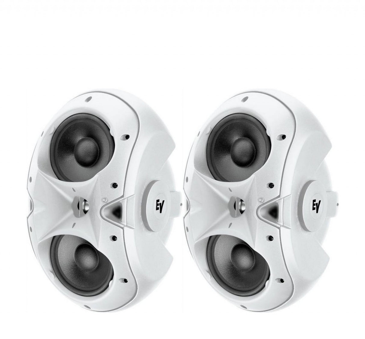 Electro-Voice EVID 6.2T Dual 6-Inch Two-Way Surface-Mount Loudspeaker and 1-Inch Titanium Tweeter and 70V/100V