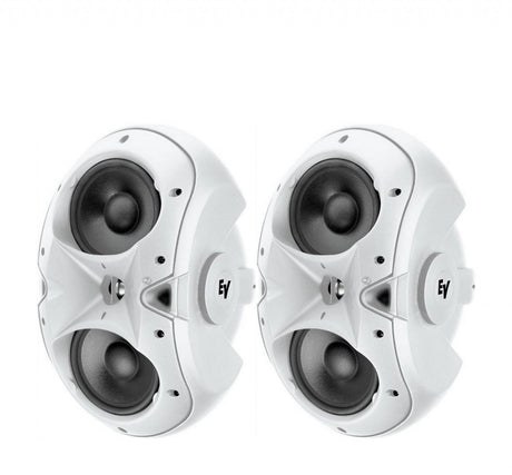 Electro-Voice EVID 6.2T Dual 6-Inch Two-Way Surface-Mount Loudspeaker and 1-Inch Titanium Tweeter and 70V/100V