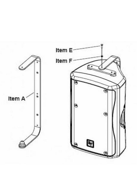 Electro-Voice MB5 Wall / Ceiling Mounting Bracket for ZX4 and ZX5 White