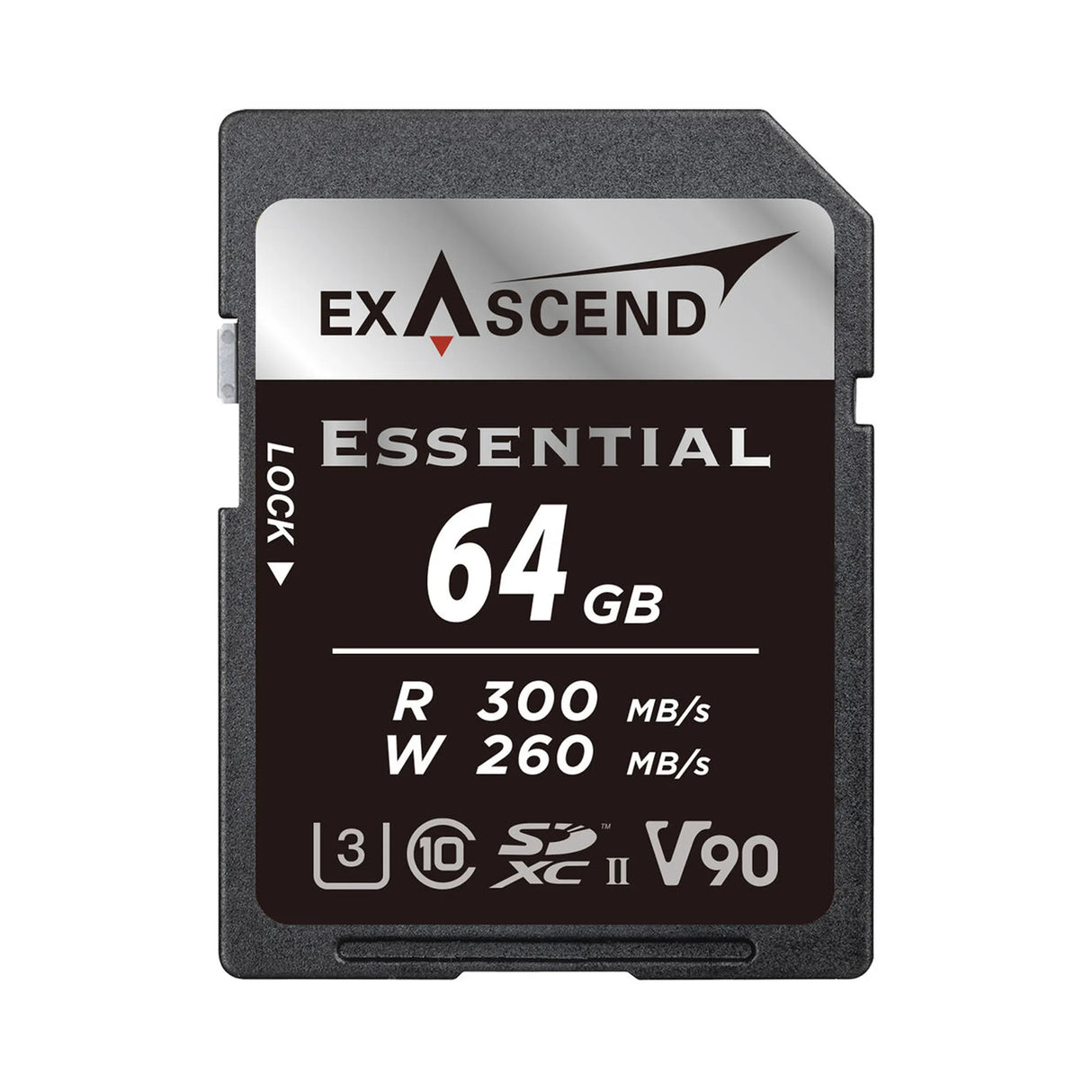 Exascend 64GB Essential SDXC UHS-II V90 Memory Card