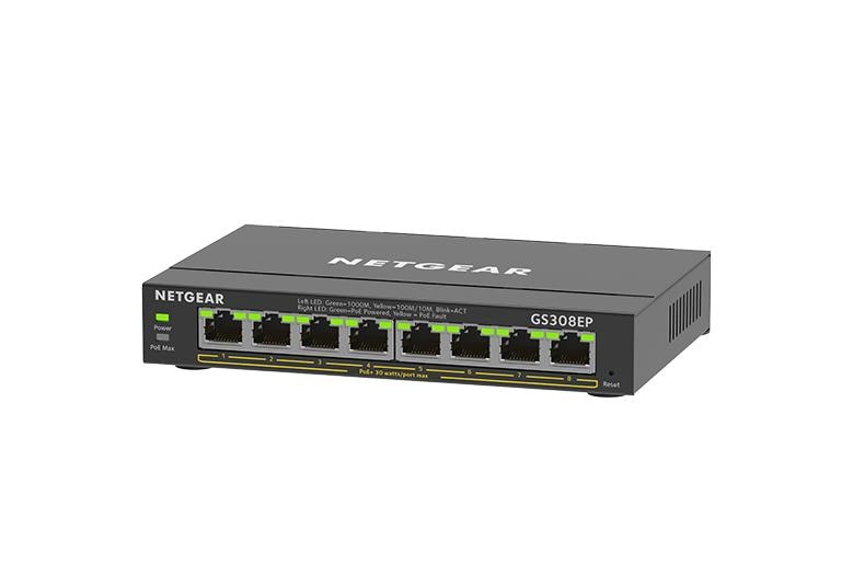 NETGEAR GS308EP 8-Port PoE+ Gigabit Ethernet Plus Switch (62W)