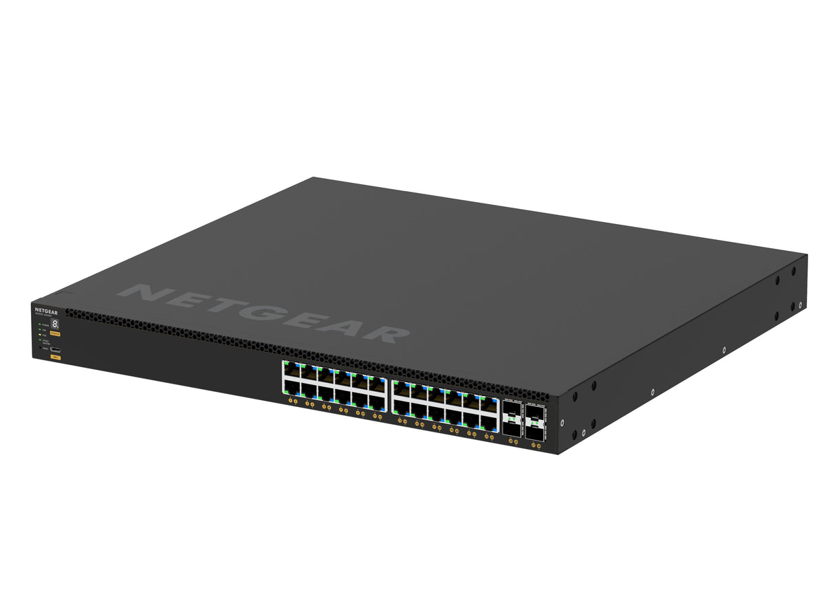 NETGEAR M4350 GSM4328 28-Port 24x1G PoE+ (648W base, up to 720W) and 4xSFP+ Managed Switch