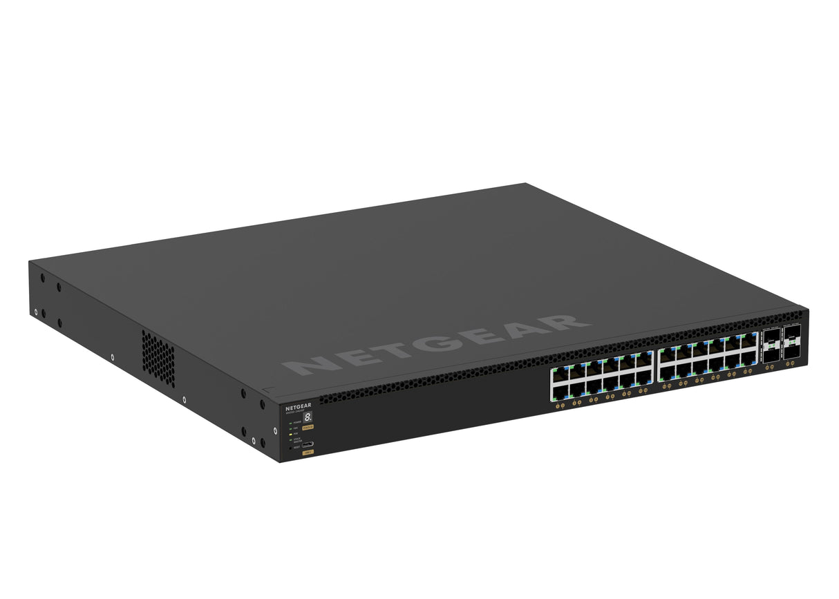 NETGEAR M4350 GSM4328 28-Port 24x1G PoE+ (648W base, up to 720W) and 4xSFP+ Managed Switch
