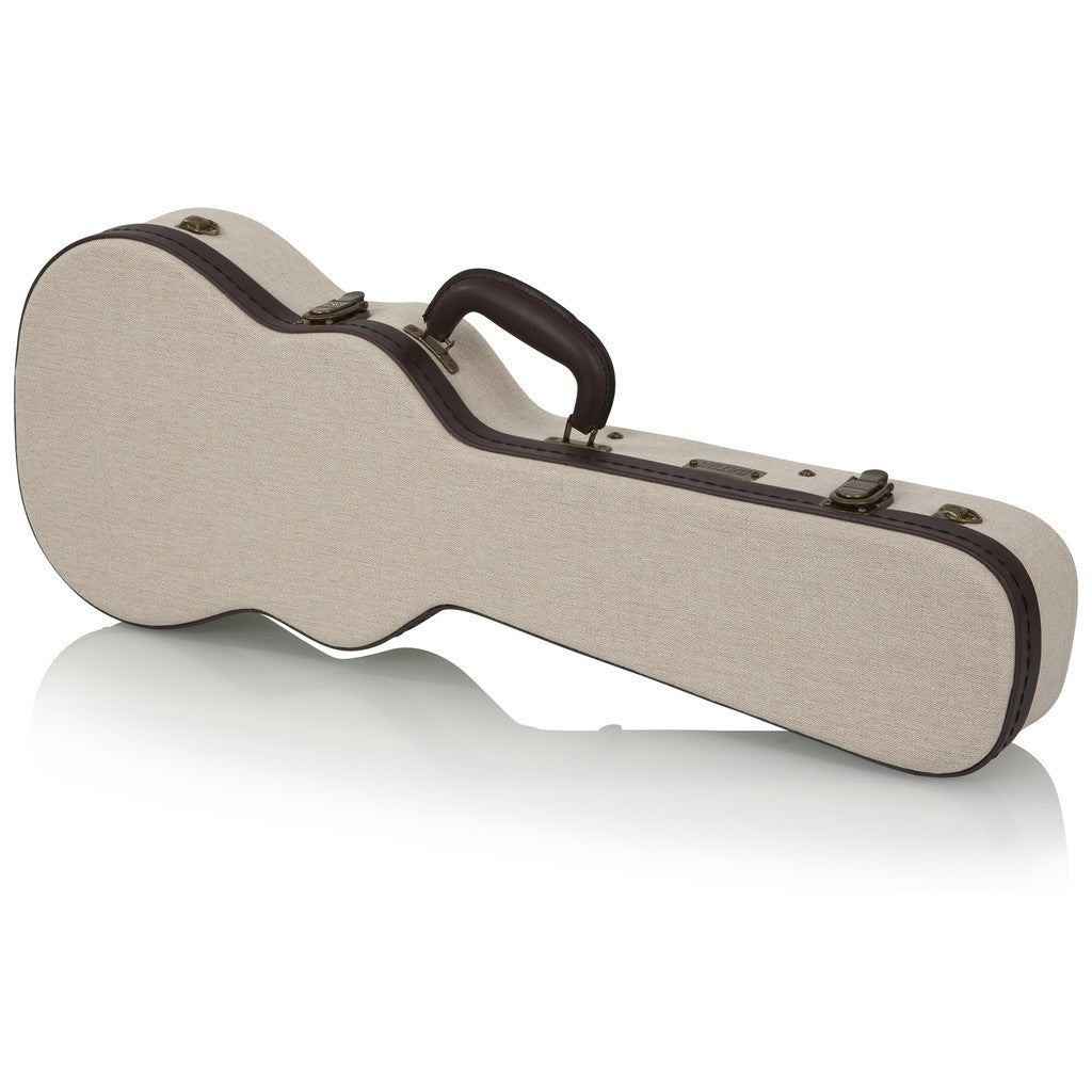 Gator Deluxe Wood Case for Tenor Style Ukulele, Beige