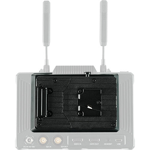 Hollyland battery plate for Pyro 7 transceiver monitor with V-Mount or Gold Mount battery compatibility