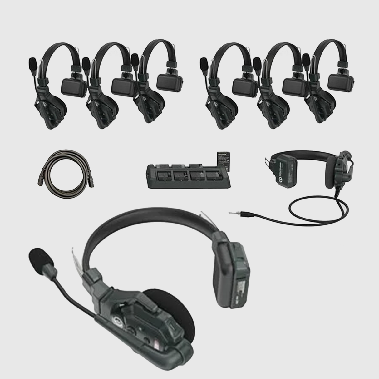 Hollyland Solidcom C1 Full Duplex Wireless Intercom System with 8 Headsets and Hub