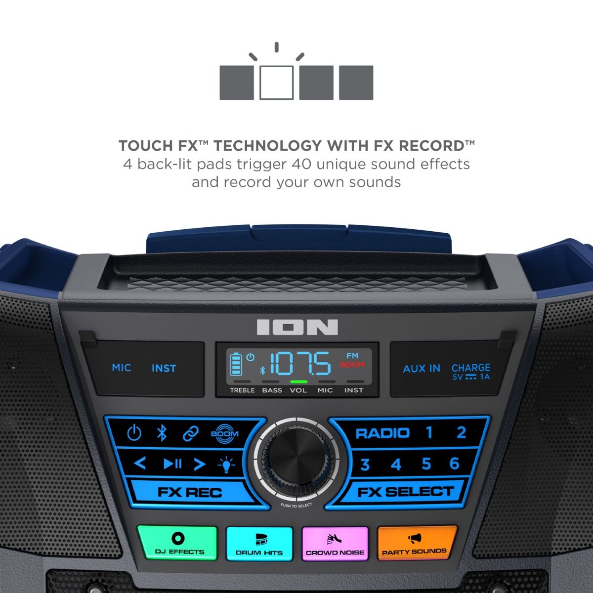 ION Audio Explorer XL All-Weather Proof w/Premium 5-Speaker Sound high power portable outdoor sound Bluetooth party speaker