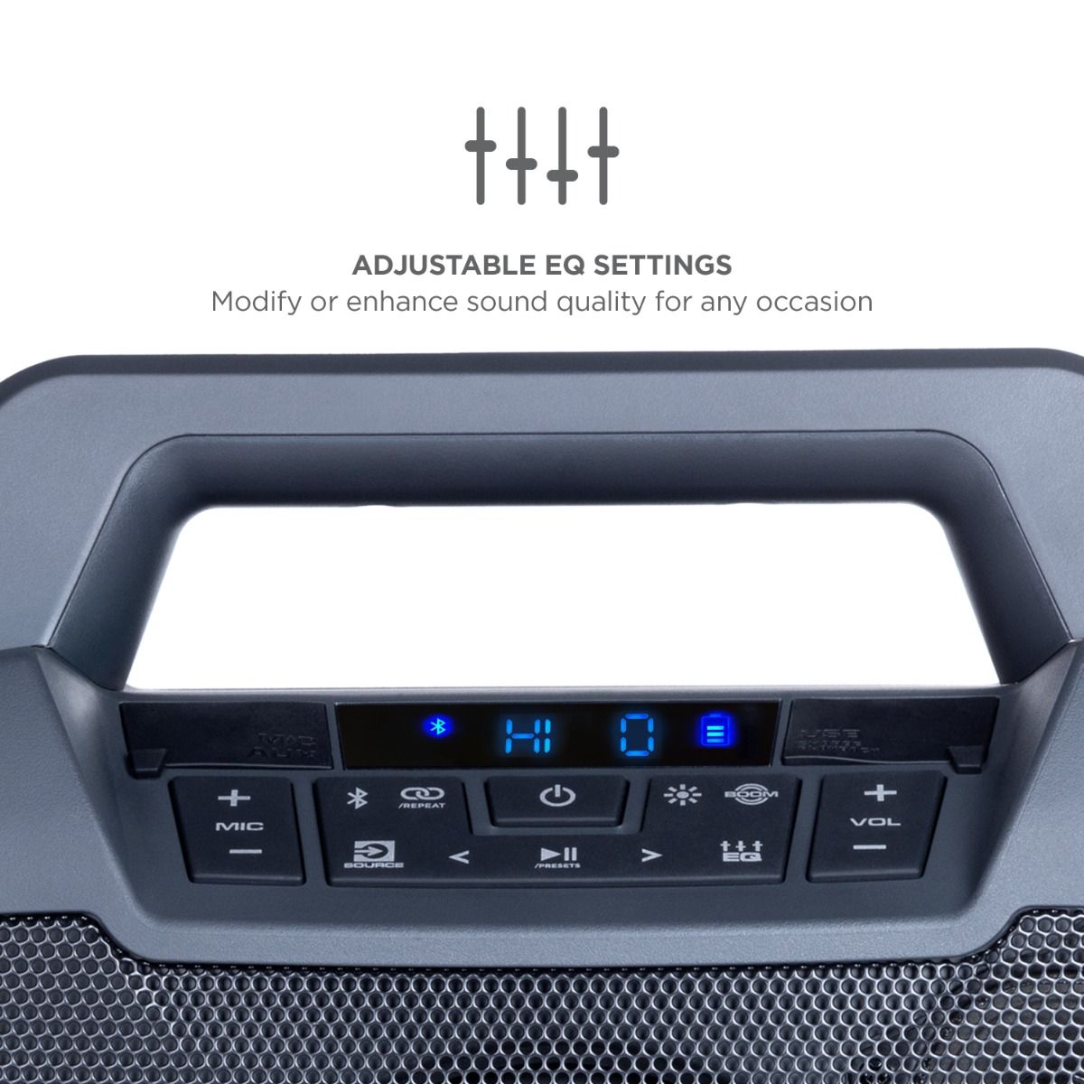 ION Audio Game Day Primetime Light-Up Speaker portable party speaker with lighting effects for events with Bluetooth 5.0