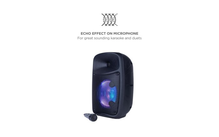 ION Audio Pro Glow Express Bluetooth Light-Up Speaker with LED lighting effects wireless audio
