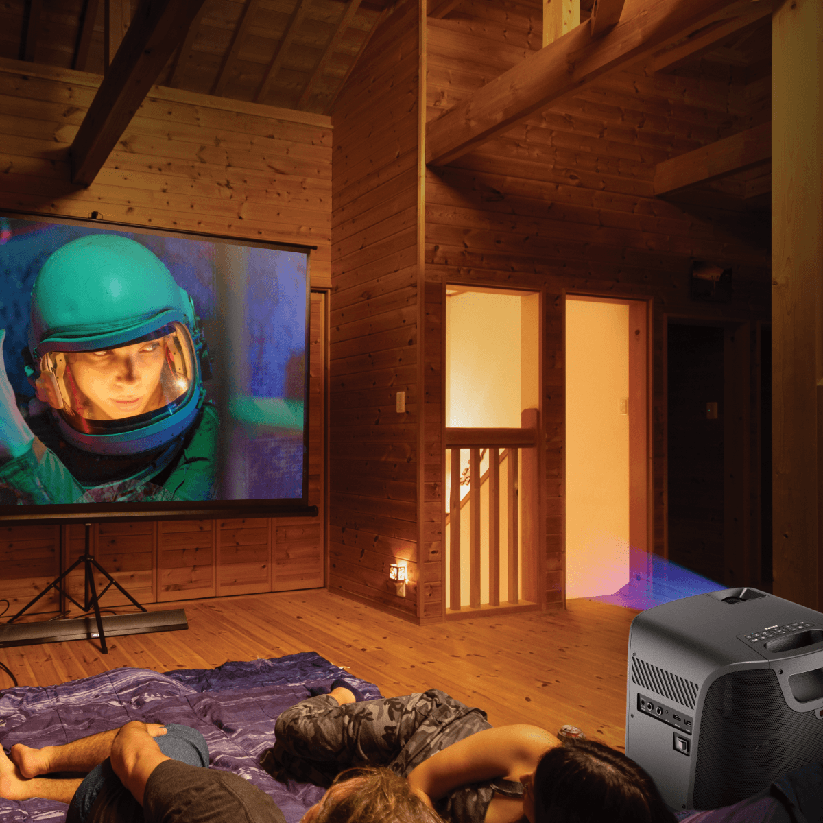 ION Audio Projector Deluxe HD Battery/AC Powered 720P HD LED home entertainment Bluetooth Projector