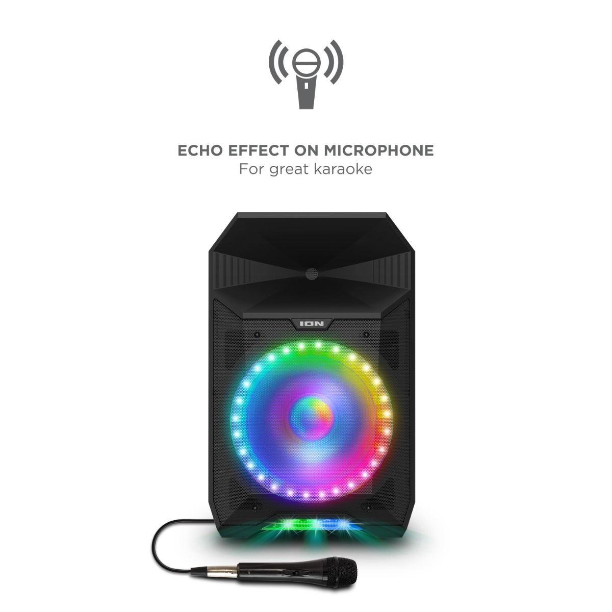 ION Audio Total PA Live High Power Bluetooth Light-Up portable party event Speaker