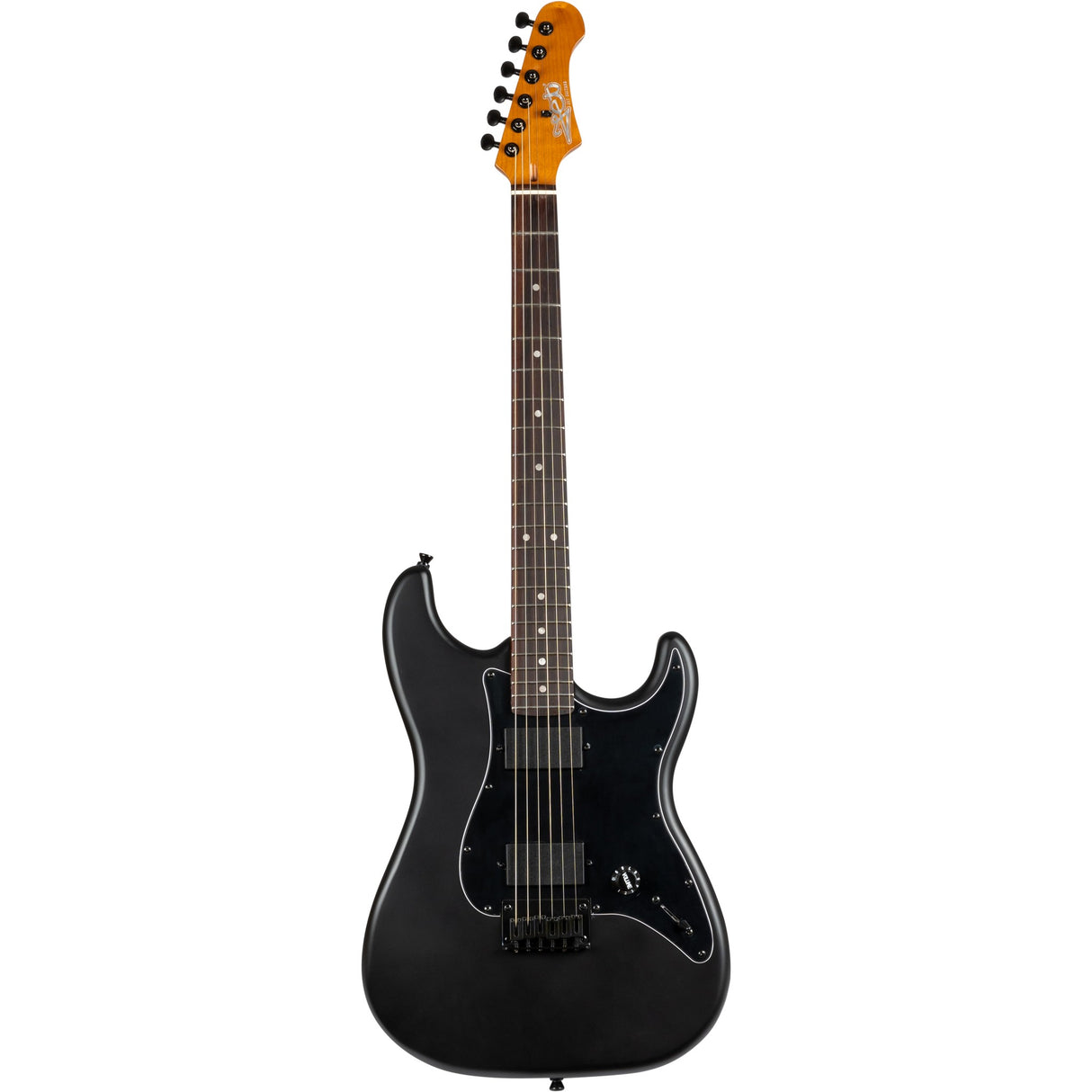 JET Guitars JS-400 MBK R Canadian Roasted Maple Neck Satin Black Electric Guitar - guitar