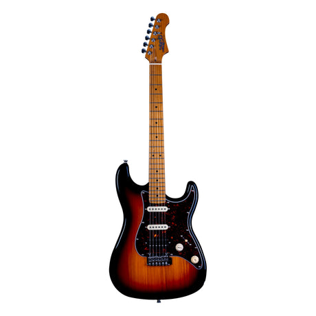 JET Guitars JS 400 SB HSS Basswood Body Electric Guitar with Roasted Maple Neck and Fretboard - guitar