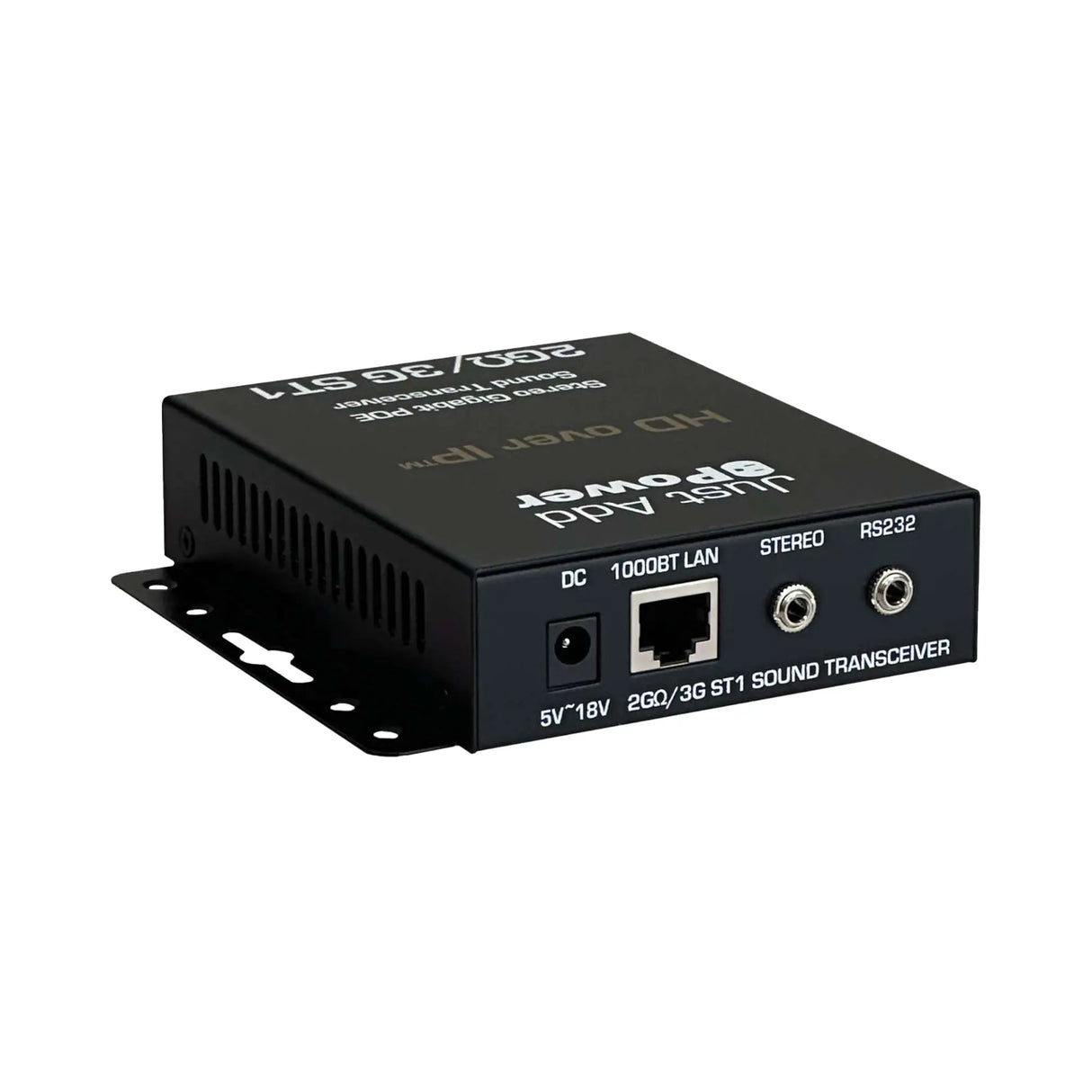 Just Add Power 2G/3G ST1 ULTRA HD over IP Stereo Gigabit POE Sound Transceiver