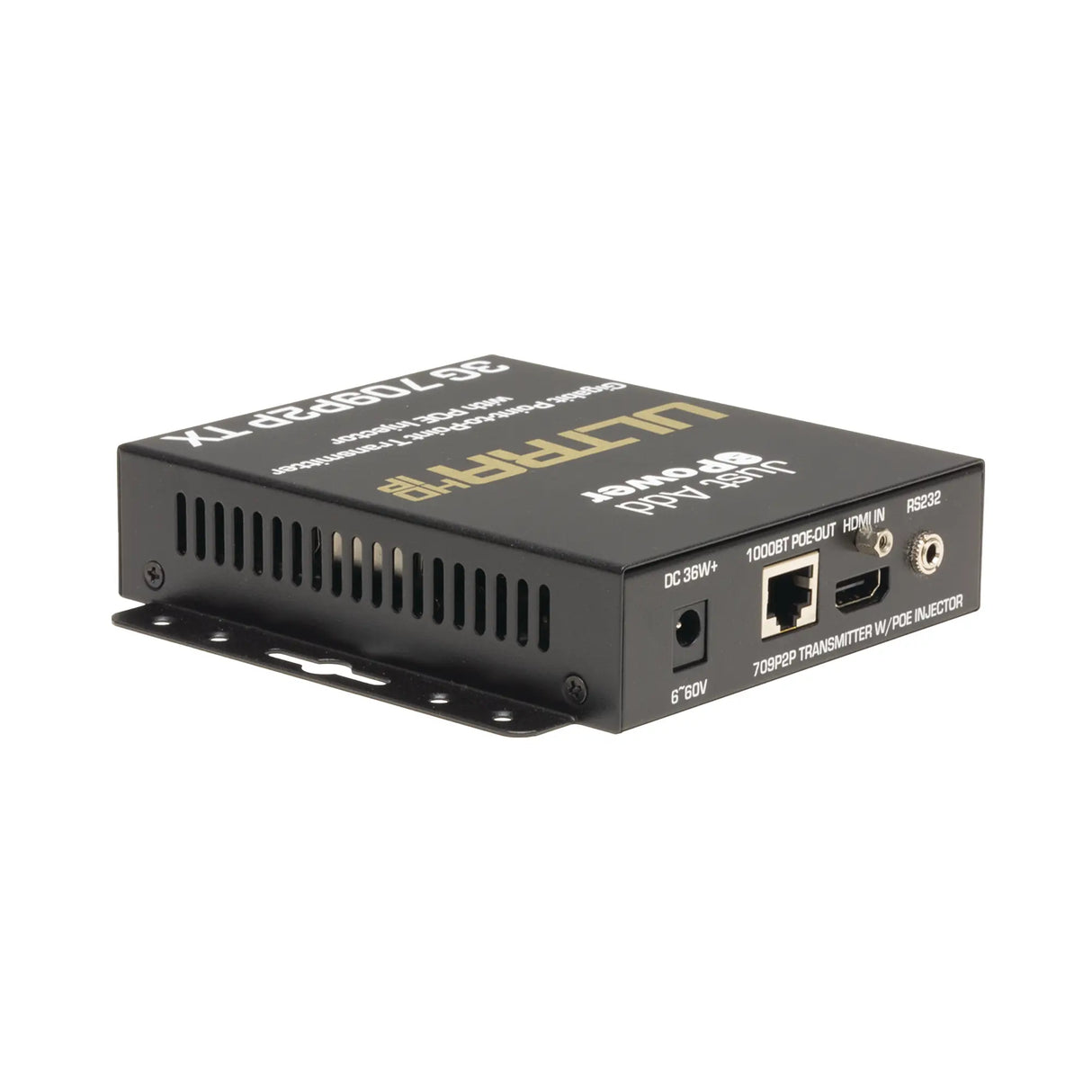 Just Add Power 3G ULTRA 709P2P Gigabit Point-to-Point UltraHDIP Transmitter, POE Injector