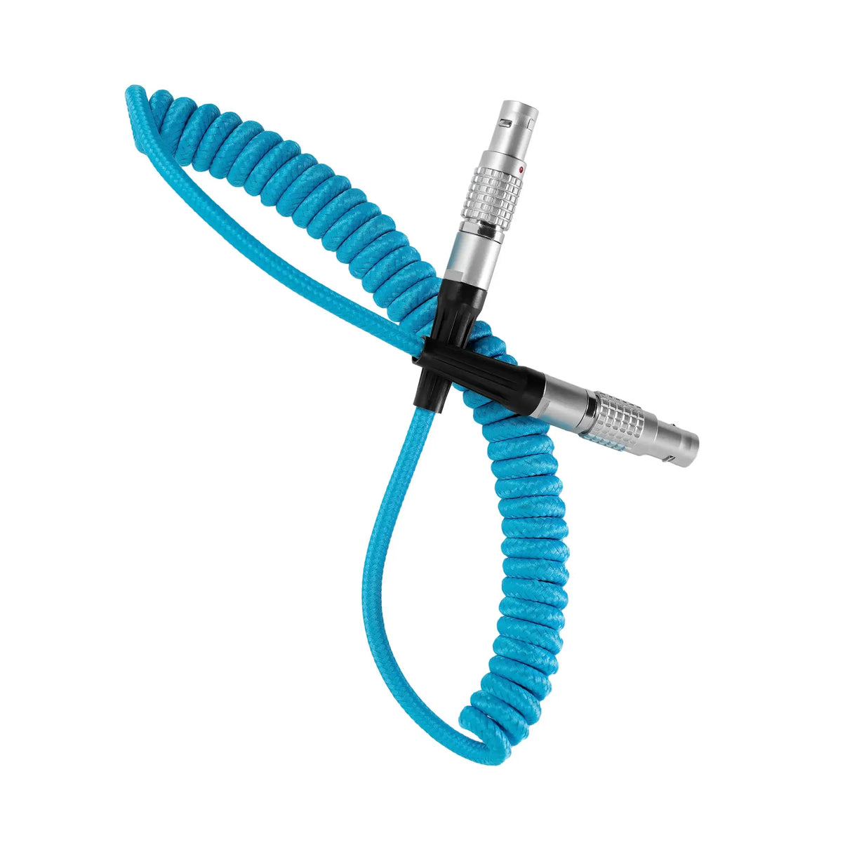 Kondor Blue LEMO to LEMO 2 Pin 0B Male Coiled Power Cable for ARRI/Teradek