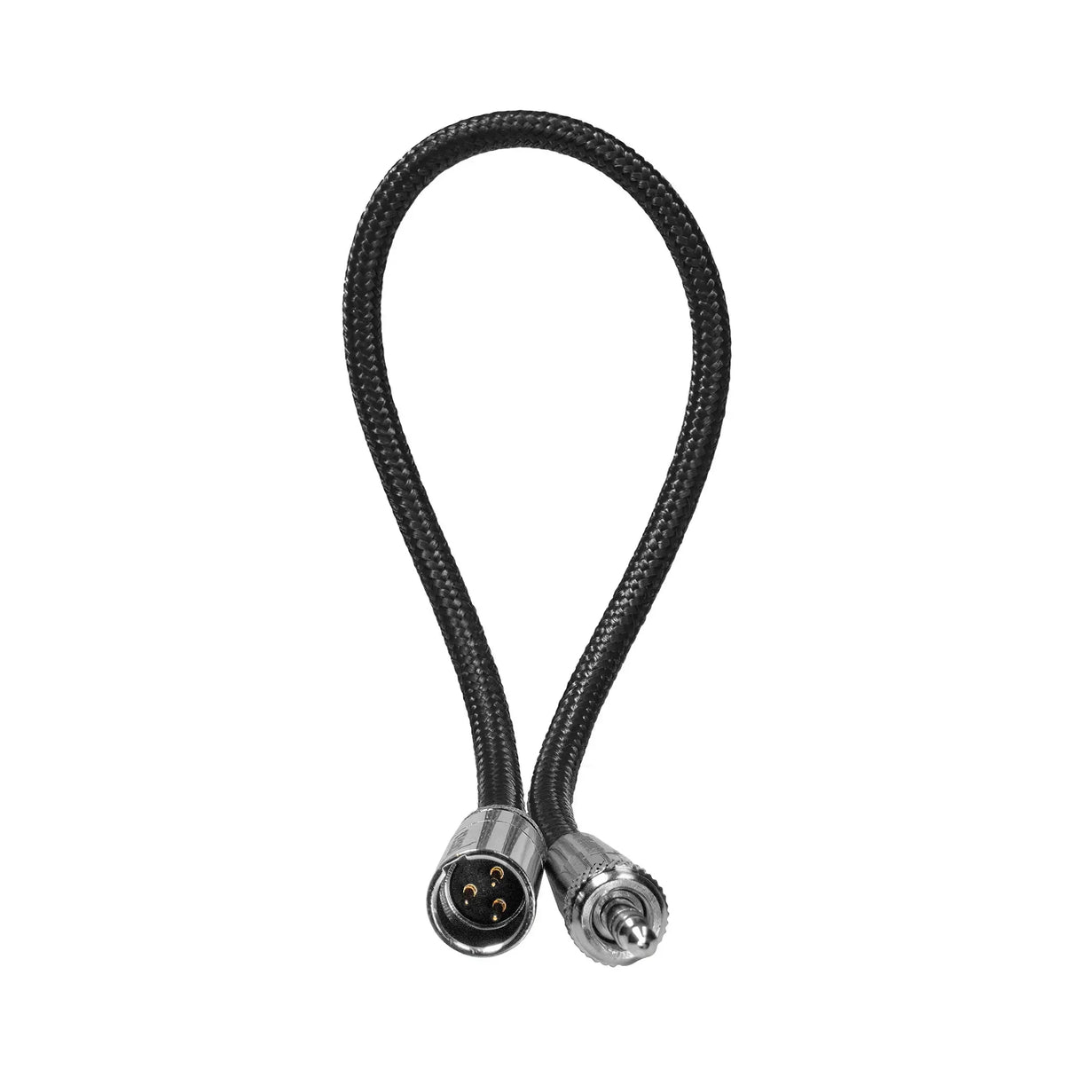 Kondor Blue MiniplugWscrew-Bk Mini XLR to 3.5mm Locking Screw Mini Plug, Black