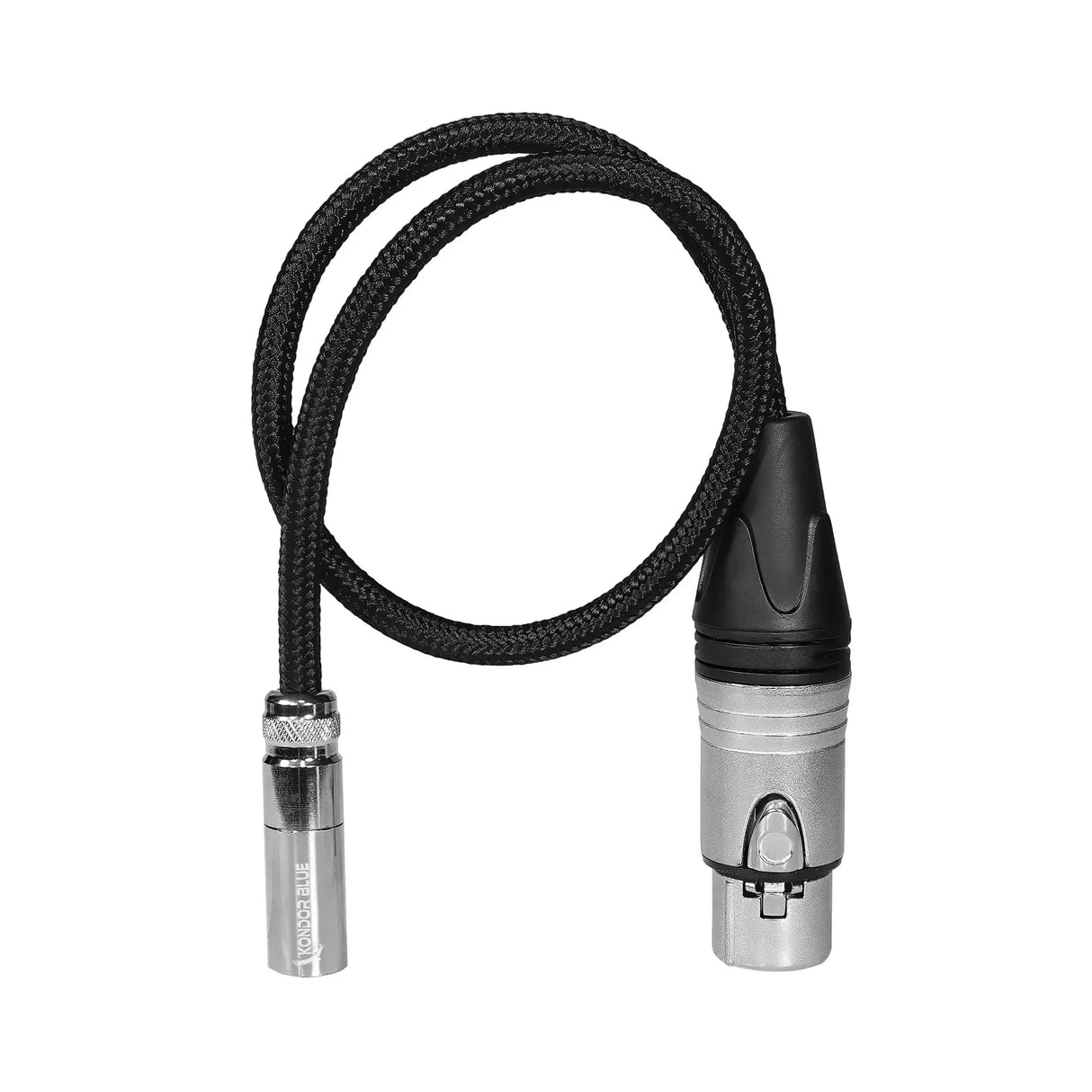 Kondor Blue TA4MN-16 TA4M Mini XLR 4-Pin Male to Female XLR Audio Cable, 16-Inch