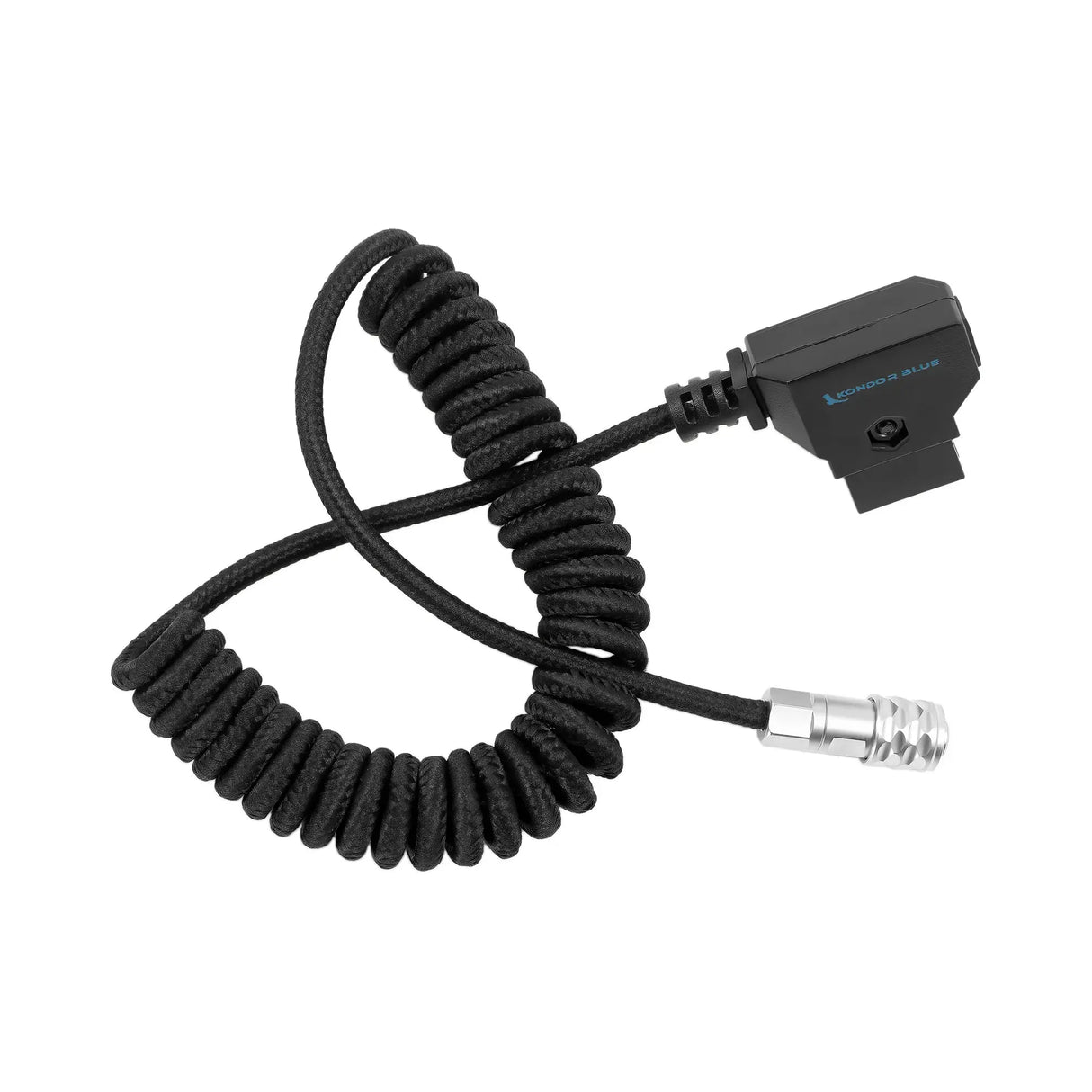 Kondor Blue WeipuBM4kCoil-Bk-FBM Coiled D-Tap to BMPCC 6K/4K Power Cable, Black