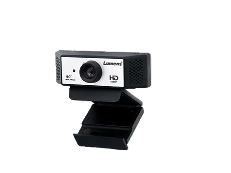 Lumens VC-B2U Full HD 1080p USB video conference camera with dual microphones 90 degree field of view and tripod clip