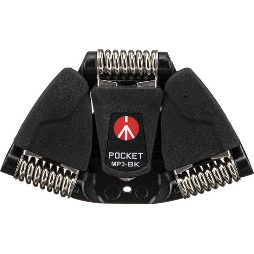 Manfrotto MP3-BK Pocket Support Large black ultra slim camera support with 1/4 inch screw independent legs and 3.31 lb payload
