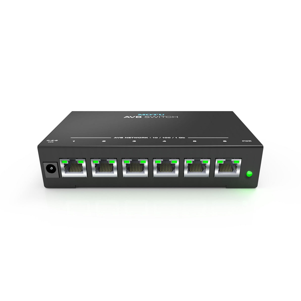 MOTU AVB Switch Five Port Audio Video Bridging Ethernet Switch