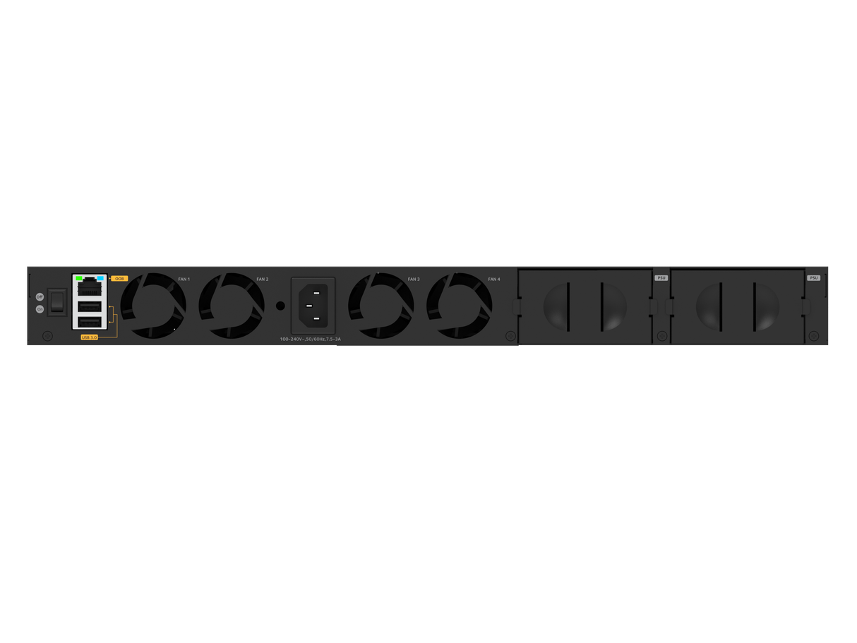 NETGEAR M4350-24M4X4V (MSM4332) 24x2.5G, 4x10G/Multi-gig PoE++ (522W base, up to 2,520W) and 4xSFP28 25G Fully Managed Switch