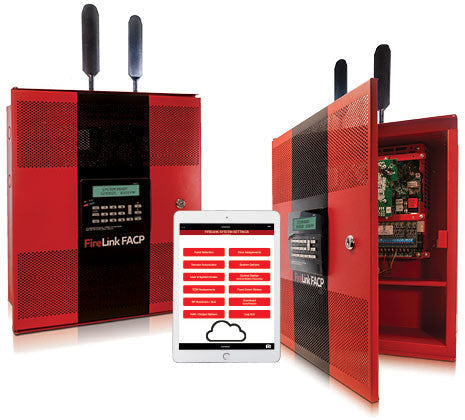 Napco FLX2-32 FireLink dual path StarLink MAX 2 powered self-contained fire communicator with 8 to 32 conventional zones