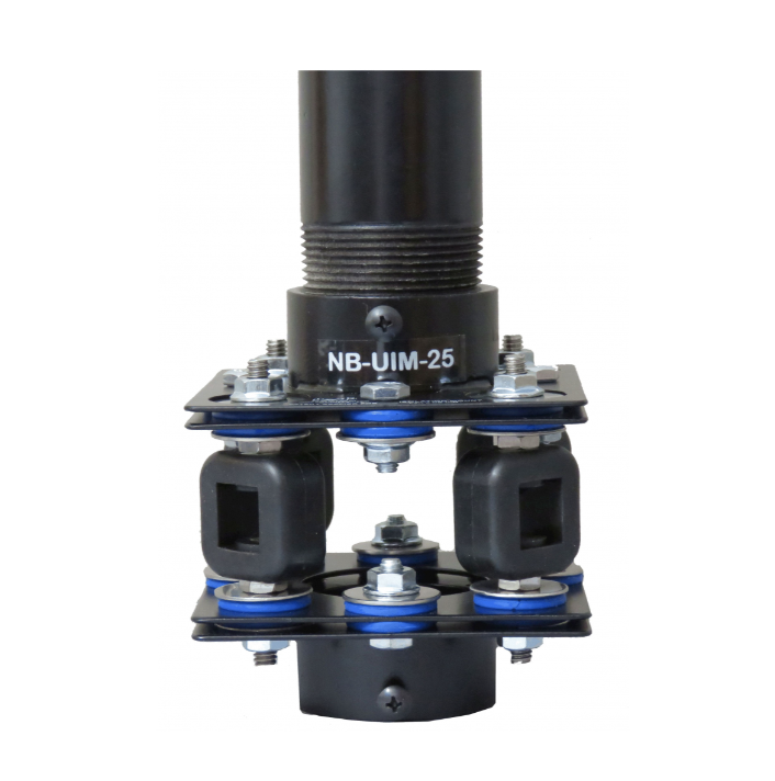 Nigel B Design NB-UIM-25 Anti-Vibration Isolation Adapter for Pole Mounted Projectors, 21-32 lbs, Black
