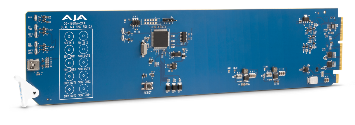 AJA openGear Dual 1x4 12G-SDI Distribution Amplifier