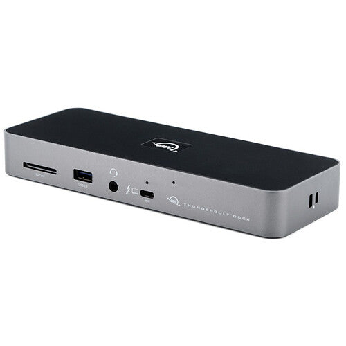 OWC 11-Port Thunderbolt Dock with 96W power delivery Thunderbolt 4 USB-A SD card reader Gigabit Ethernet and 8K display support