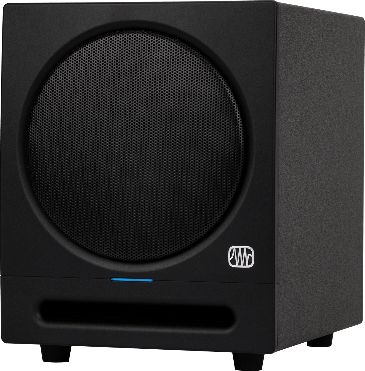 PreSonus Eris Sub8 8-inch studio subwoofer with 100W Class AB amplifier 30Hz bass TRS RCA inputs and crossover controls