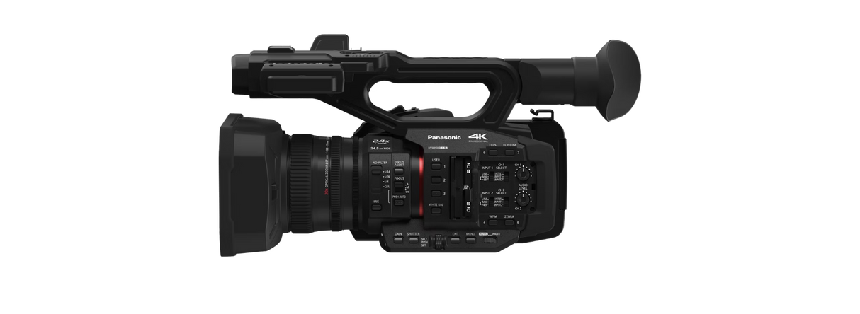 Panasonic HC-X2 4K camcorder with 24.5mm wide-angle lens 20x optical zoom 13-stop V-Log WiFi Ethernet and 5-Axis OIS