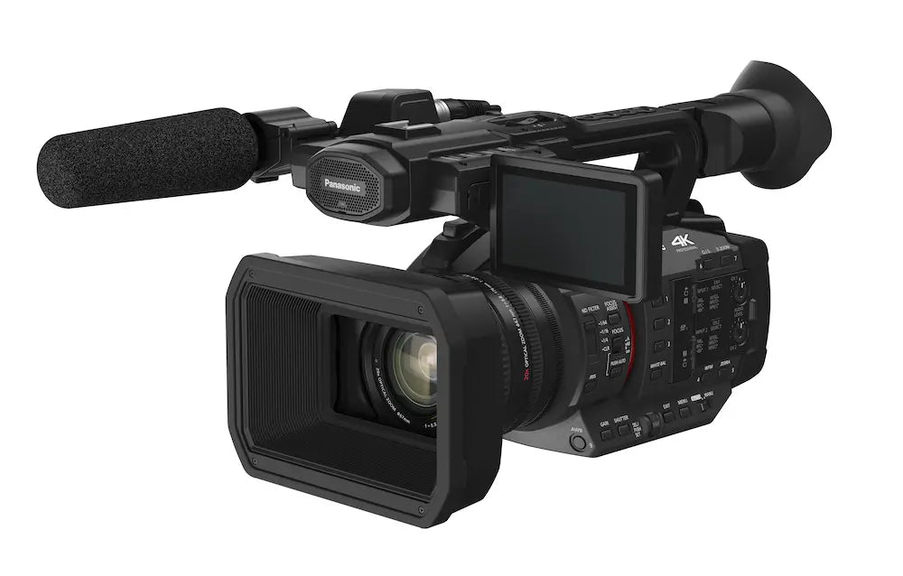 Panasonic HC-X20 4K camcorder with 1.0-type MOS sensor 24.5mm wide-angle lens 20x optical zoom dual XLR HDMI WiFi