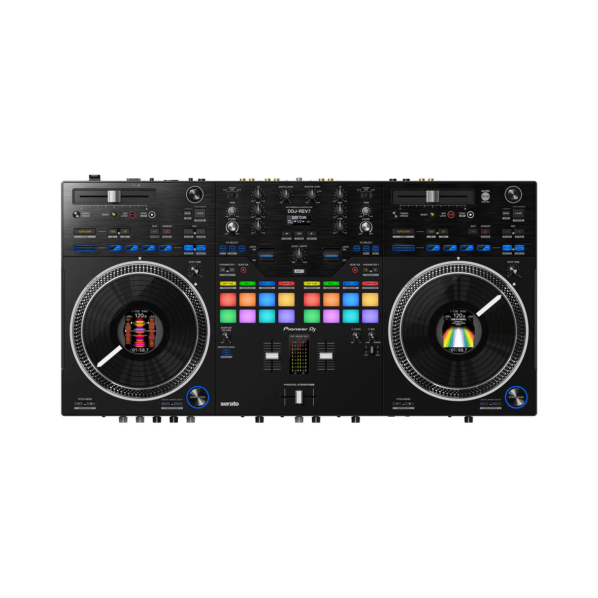 Pioneer DJ DDJ-REV7 Scratch-Style 2-Channel Professional DJ Controller for Serato