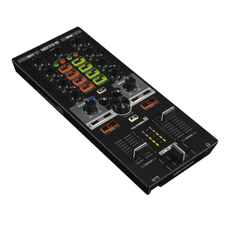 Reloop Mixtour DJ Controller with Audio Interface for iOS Android Mac PC djay Pro Virtual DJ and Traktor