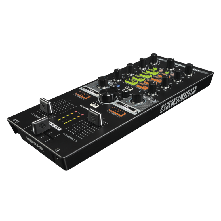 Reloop Mixtour DJ Controller with Audio Interface for iOS Android Mac PC djay Pro Virtual DJ and Traktor